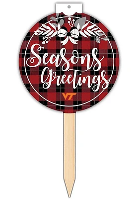 Virginia Tech Hokies Seasons Greetings Sign - Maroon