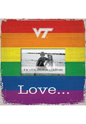 Virginia Tech Hokies Love Pride Picture Frame - Maroon