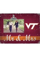 Virginia Tech Hokies Mr and Mrs Clip Picture Frame - Maroon