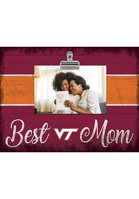 Virginia Tech Hokies Best Mom Clip Picture Frame - Maroon