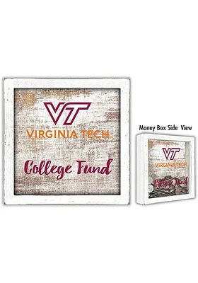 Virginia Tech Hokies College Fund Box Sign - Maroon