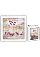 Virginia Tech Hokies College Fund Box Sign - Maroon