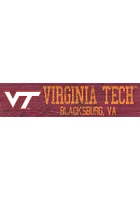Virginia Tech Hokies 6x24 Sign - Maroon