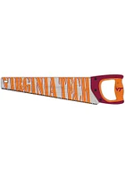 Virginia Tech Hokies Wood Handsaw Sign - Maroon