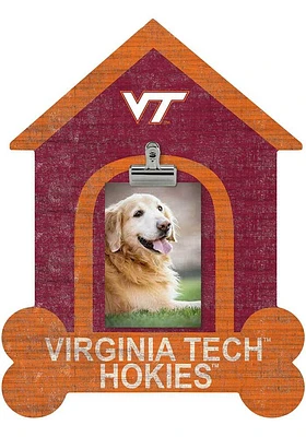 Virginia Tech Hokies Dog Bone House Clip Picture Frame - Maroon