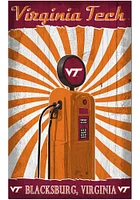 Virginia Tech Hokies Retro Pump Location Sign - Maroon