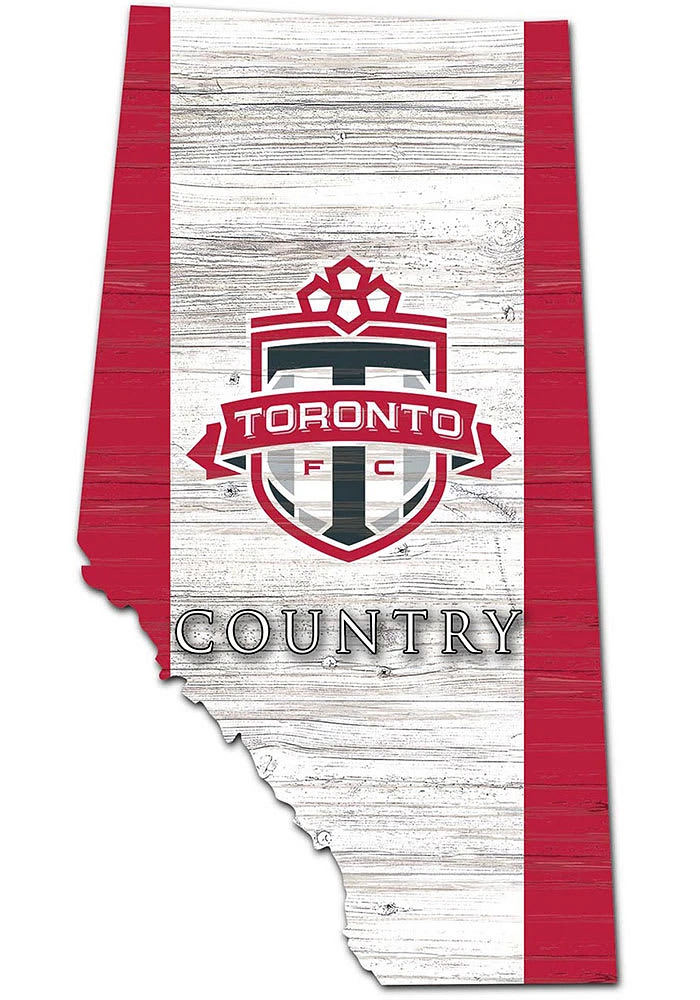 Toronto FC USA Shape Flag Cutout Sign - Red