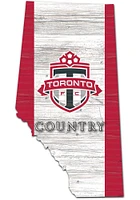 Toronto FC USA Shape Flag Cutout Sign - Red