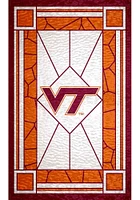 Virginia Tech Hokies Stained Glass Sign - Maroon