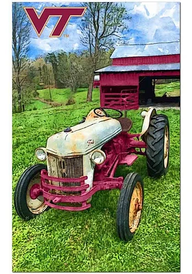 Virginia Tech Hokies Farmscape Sign - Maroon