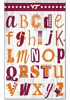 Virginia Tech Hokies Alphabet Sign - Maroon