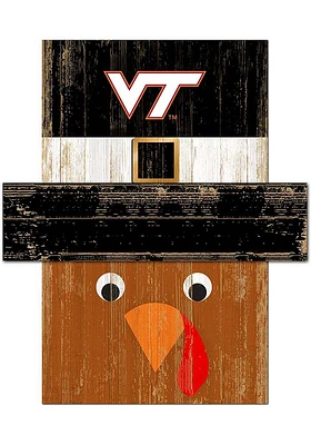 Virginia Tech Hokies Turkey Head Sign - Maroon