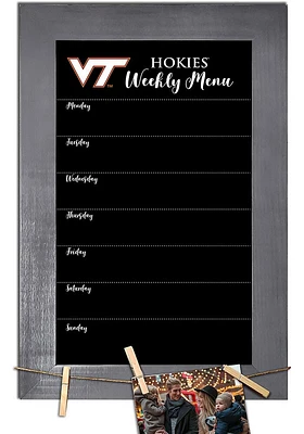 Virginia Tech Hokies Weekly Chalkboard Picture Frame - Maroon
