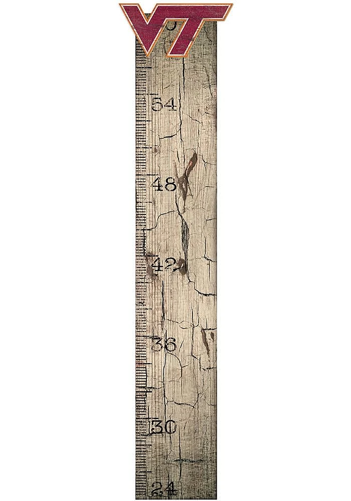 Virginia Tech Hokies Growth Chart Sign - Maroon