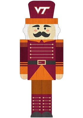 Virginia Tech Hokies 31 Inch Nutcracker Leaner Sign - Maroon