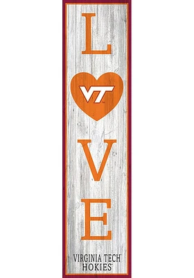 Virginia Tech Hokies 48 Inch Love Leaner Sign - Maroon
