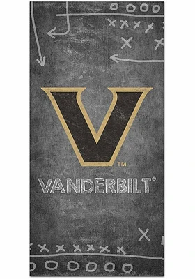 Vanderbilt Commodores Chalk Playbook Sign - Black