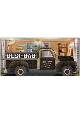 Vanderbilt Commodores Best Dad Truck Sign - Black