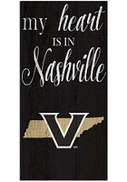 Vanderbilt Commodores My Heart State Sign - Black