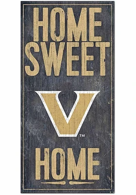Vanderbilt Commodores Home Sweet Home Sign - Black