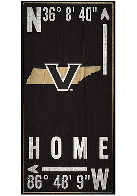 Vanderbilt Commodores Coordinate Sign - Black