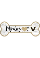 Vanderbilt Commodores Dog Bone 6x12 Sign - Black