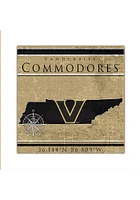 Vanderbilt Commodores Coordinates Sign - Black