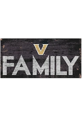 Vanderbilt Commodores Family 6x12 Sign - Black