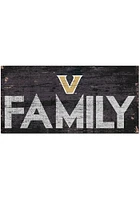 Vanderbilt Commodores Family 6x12 Sign - Black
