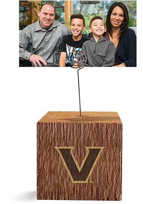Vanderbilt Commodores Block Spiral Photo Holder Black Desk Accessory