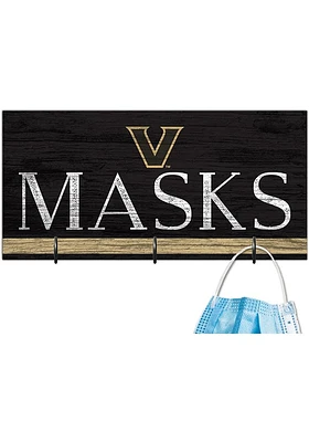 Vanderbilt Commodores Team Color Mask Holder Sign - Black