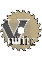 Vanderbilt Commodores Rust Circular Saw Sign - Black