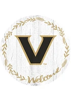Vanderbilt Commodores Welcome Circle Sign - Black