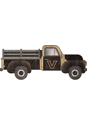 Vanderbilt Commodores 15 Inch Truck Sign - Black