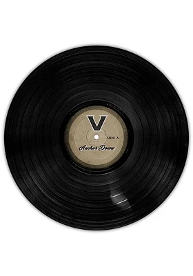 Vanderbilt Commodores 12 Inch Vinyl Circle Sign - Black
