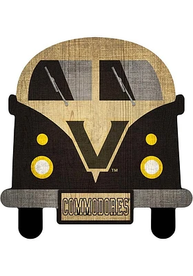 Vanderbilt Commodores Team Bus Sign - Black