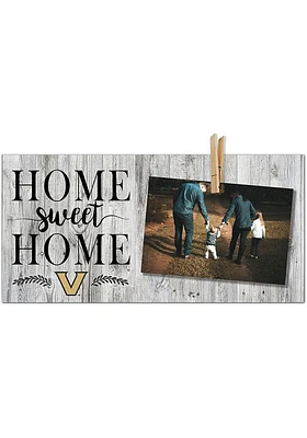 Vanderbilt Commodores Home Sweet Home Clothespin Picture Frame - Black