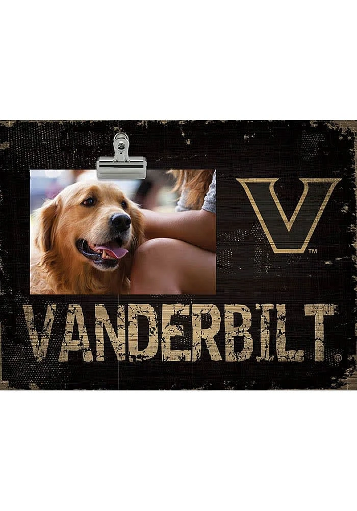Vanderbilt Commodores Team Clip Picture Frame - Black
