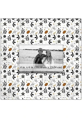 Vanderbilt Commodores Floral Pattern Picture Frame - Black