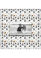 Vanderbilt Commodores Floral Pattern Picture Frame - Black
