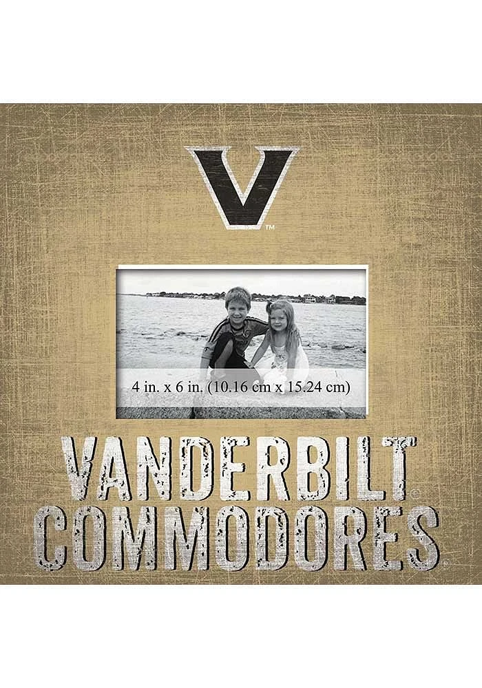 Vanderbilt Commodores Team 10x10 Picture Frame - Black