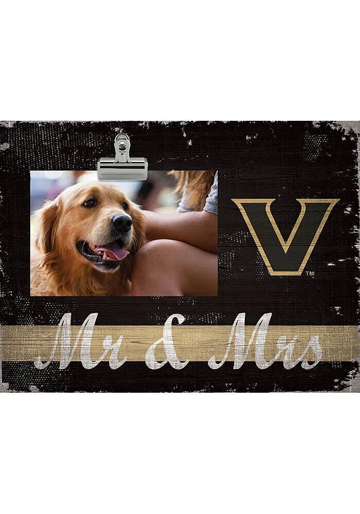 Vanderbilt Commodores Mr and Mrs Clip Picture Frame - Black