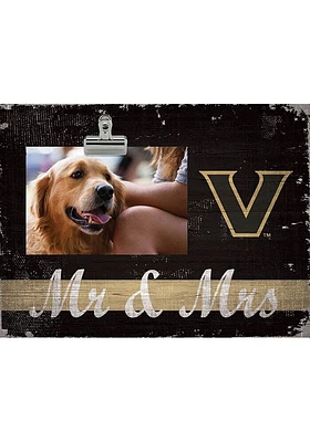 Vanderbilt Commodores Mr and Mrs Clip Picture Frame - Black