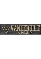 Vanderbilt Commodores 6x24 Sign - Black