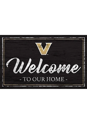Vanderbilt Commodores Team Welcome 11x19 Sign - Black