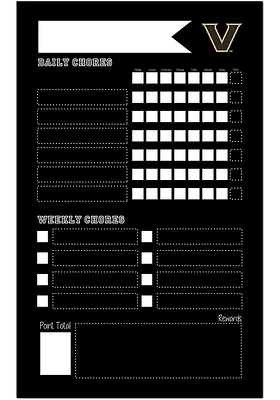 Vanderbilt Commodores Chore Chalkboard Sign - Black