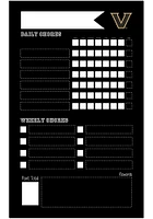 Vanderbilt Commodores Chore Chalkboard Sign - Black