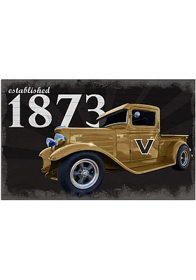 Vanderbilt Commodores Established Truck Sign - Black