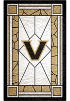 Vanderbilt Commodores Stained Glass Sign - Black