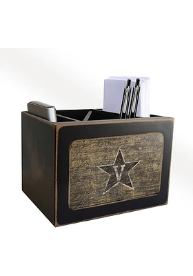 Vanderbilt Commodores Distressed Desktop Organizer Desk Accessory